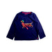A Navy Long Sleeve T Shirts from Joules in size 5T for boy. (Front View)