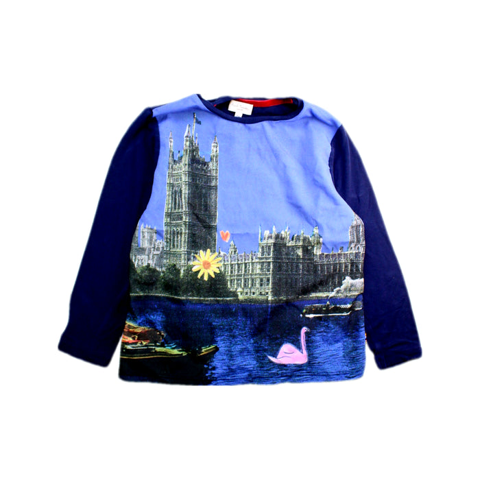 A Blue Long Sleeve T Shirts from Paul Smith in size 5T for boy. (Front View)