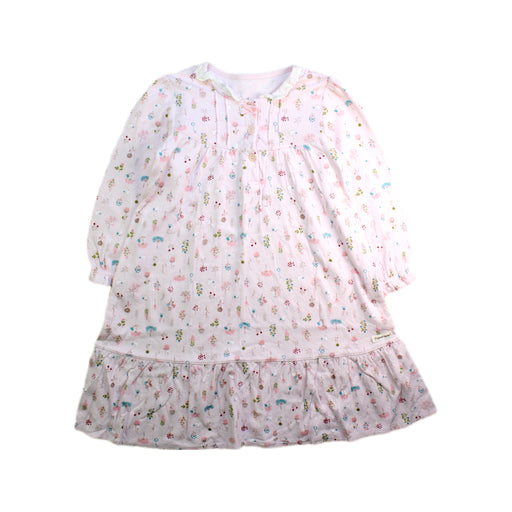 A Pink Nightgowns from Organic Mom in size 4T for girl. (Front View)