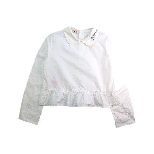A White Long Sleeve Tops from Marni in size 8Y for girl. (Front View)