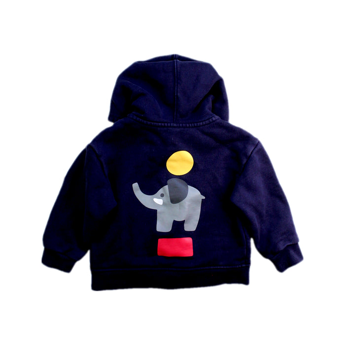 A Navy Lightweight Jackets from Petit Bateau in size 18-24M for boy. (Back View)