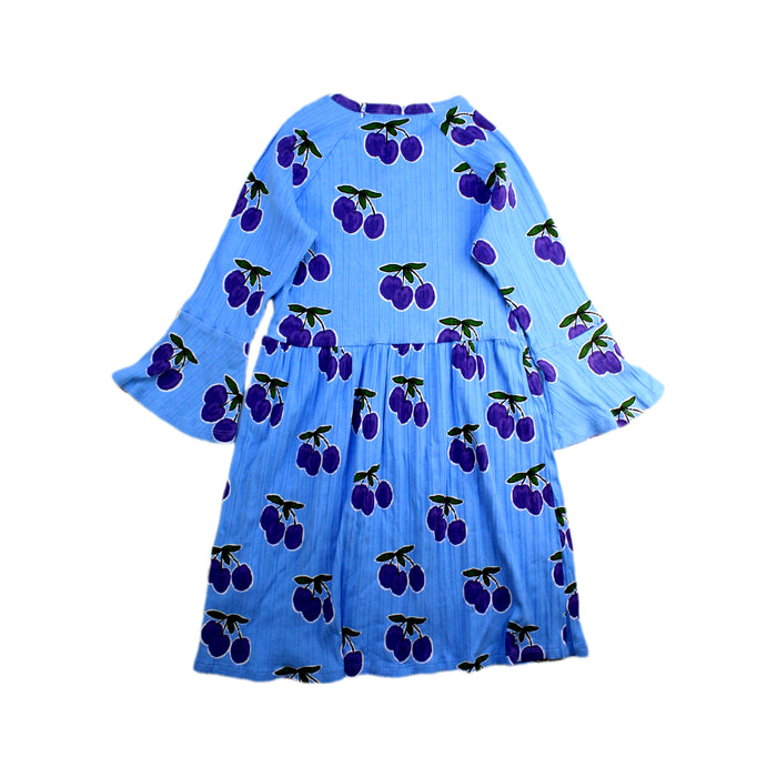 A Blue Long Sleeve Dresses from Mini Rodini in size 8Y for girl. (Back View)