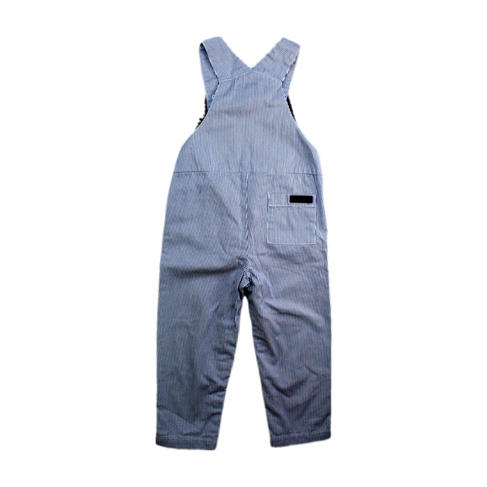 A Blue Long Overalls from Jacadi in size 3T for boy. (Back View)