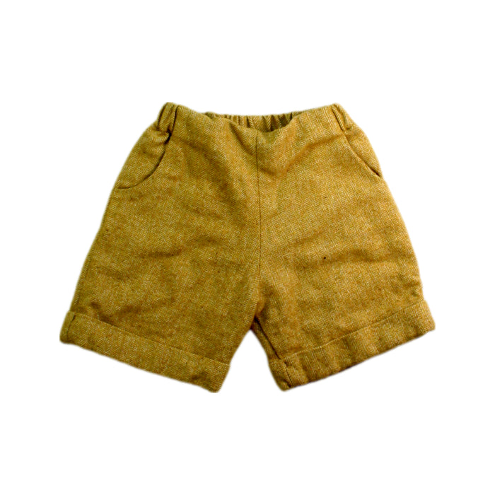 A Brown Shorts from Pepa London in size 3T for boy. (Front View)