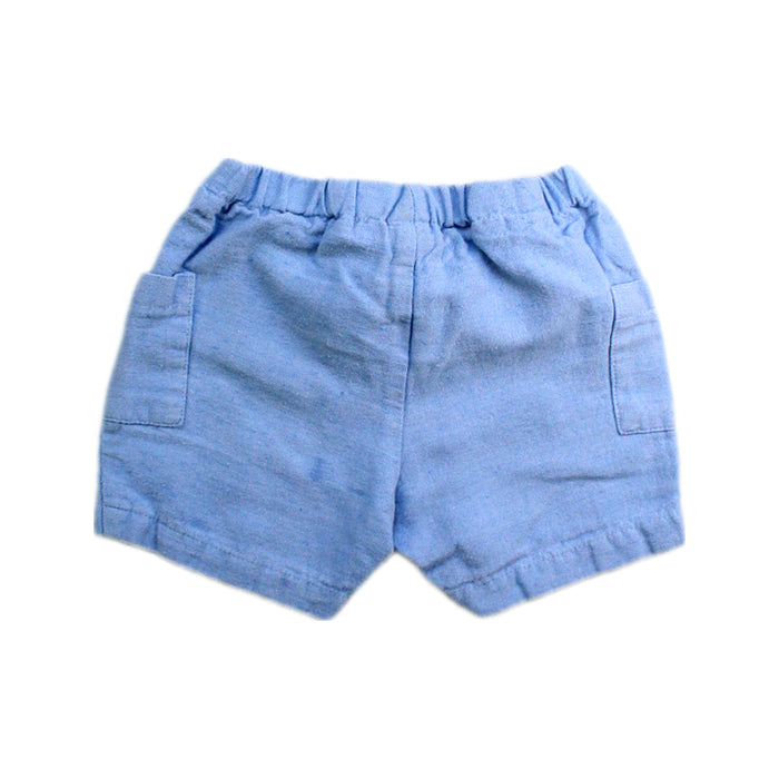 A Blue Shorts from Paz Rodriguez in size 18-24M for boy. (Back View)