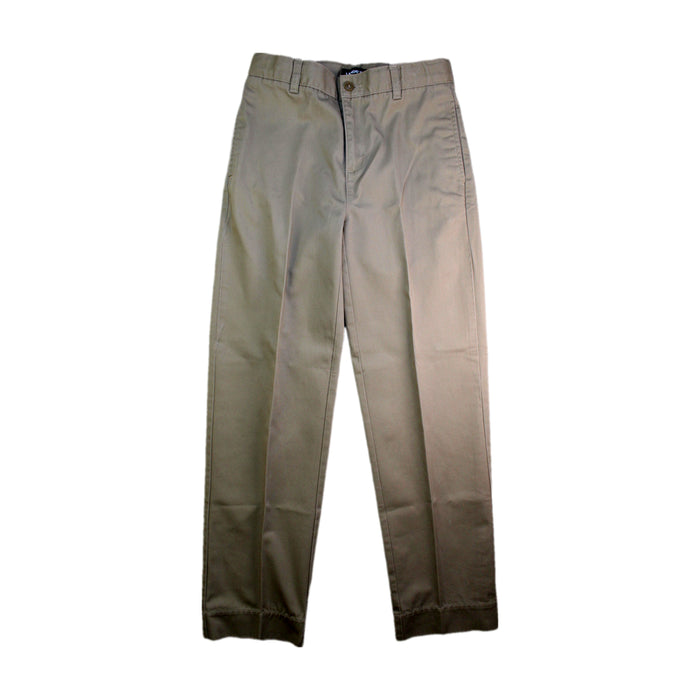 A Beige Casual Pants from Lands' End in size 13Y for boy. (Front View)
