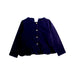 A Navy Lightweight Jackets from Jacadi in size 6T for girl. (Front View)
