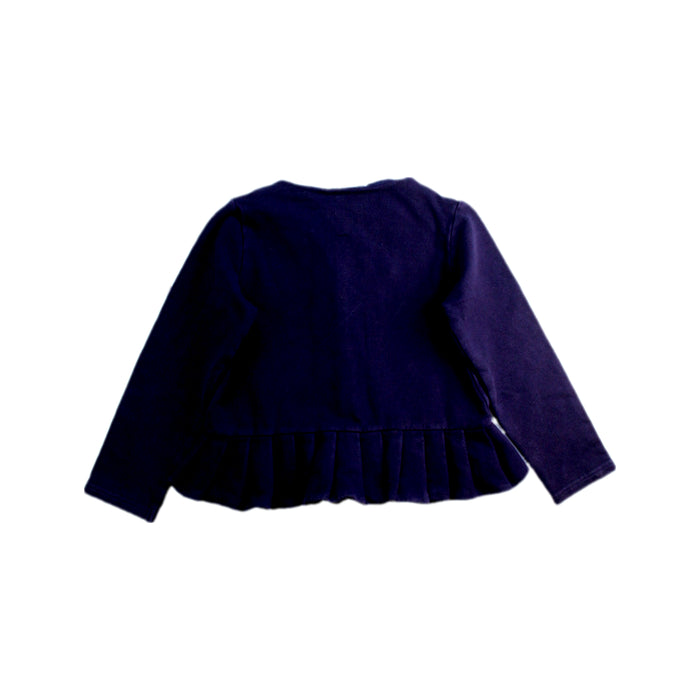 A Navy Lightweight Jackets from Jacadi in size 6T for girl. (Back View)