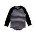A Black Long Sleeve T Shirts from Polarn O. Pyret in size 12-18M for boy. (Front View)