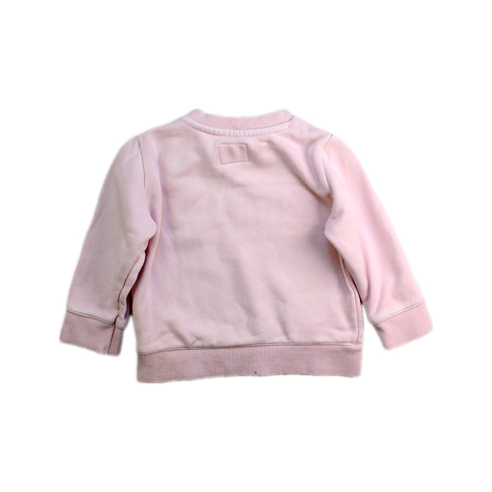 A Pink Buttoned Sweatshirts from Country Road in size 3-6M for girl. (Back View)