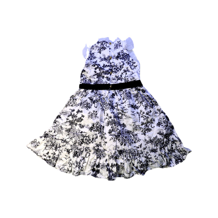 A White Sleeveless Dresses from Janie & Jack in size 3T for girl. (Back View)