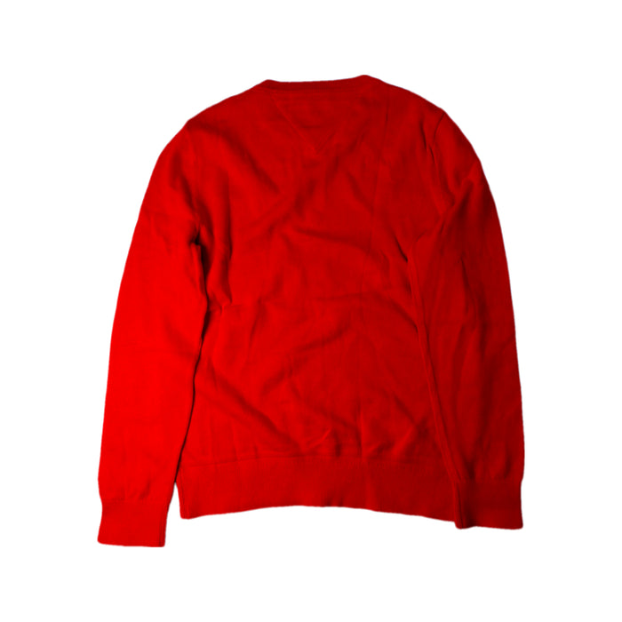 A Red Crewneck Sweatshirts from Tommy Hilfiger in size 8Y for boy. (Back View)