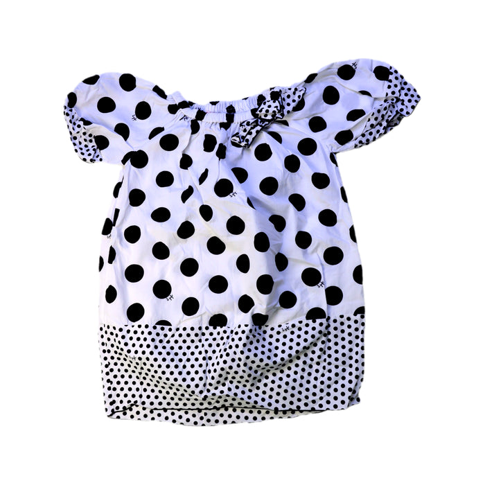 A White Short Sleeve Tops from Il Gufo in size 4T for girl. (Front View)
