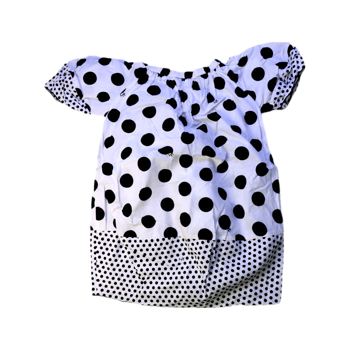 A White Short Sleeve Tops from Il Gufo in size 4T for girl. (Back View)