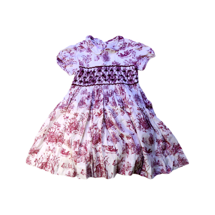 A White Short Sleeve Dresses from Annafie in size 3T for girl. (Front View)