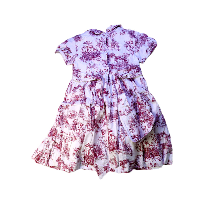 A White Short Sleeve Dresses from Annafie in size 3T for girl. (Back View)