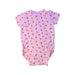 A Pink Short Sleeve Bodysuits from Seed in size 0-3M for girl. (Back View)