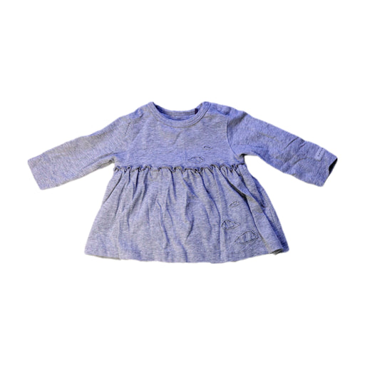 A Blue Long Sleeve Bodysuits from bellybutton in size 0-3M for girl. (Front View)