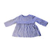 A Blue Long Sleeve Bodysuits from bellybutton in size 0-3M for girl. (Front View)
