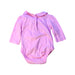 A Pink Long Sleeve Bodysuits from Jojo Maman Bébé in size 0-3M for girl. (Back View)