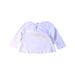 A White Long Sleeve Tops from Knot in size 0-3M for neutral. (Back View)