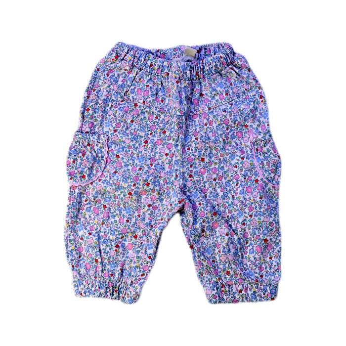 A Purple Casual Pants from Jojo Maman Bébé in size 0-3M for girl. (Front View)