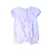 A White Short Sleeve Rompers from The Little White Company in size Newborn for girl. (Back View)