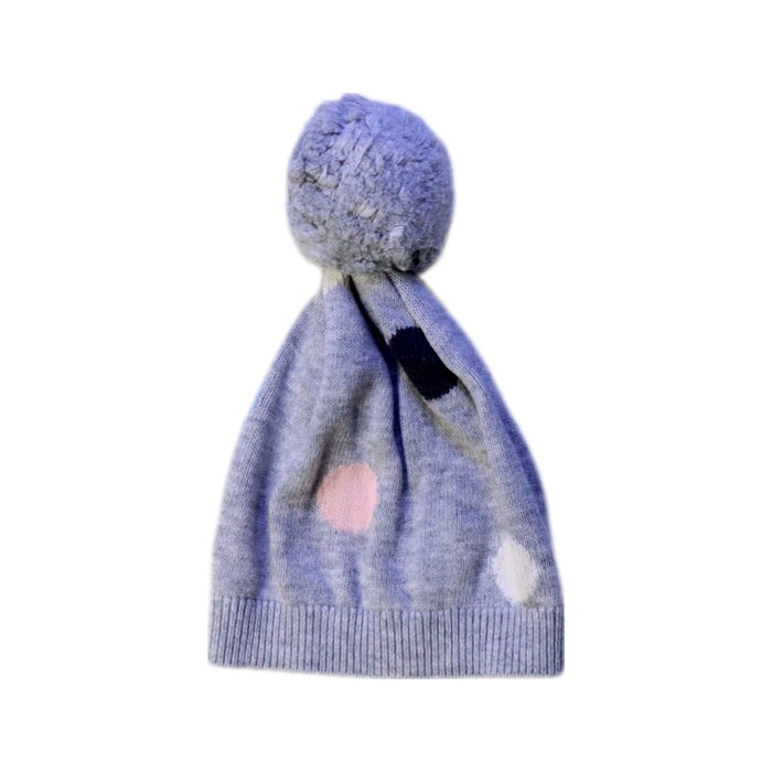 A Blue Winter Hats from Seed in size Newborn for boy. (Front View)