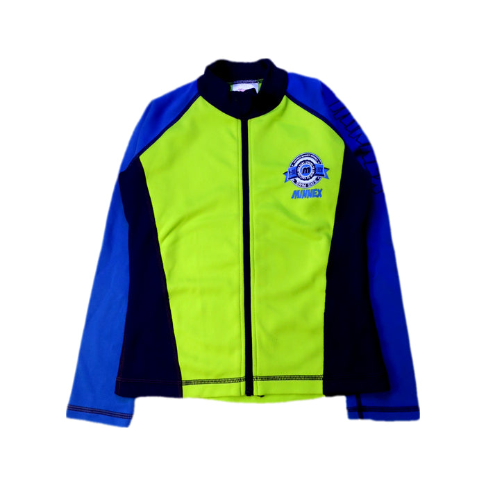 A Blue Rash Guards from Minnex in size 6T for neutral. (Front View)