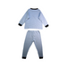 A Blue Pyjama Sets from Petit Bateau in size 3T for boy. (Back View)