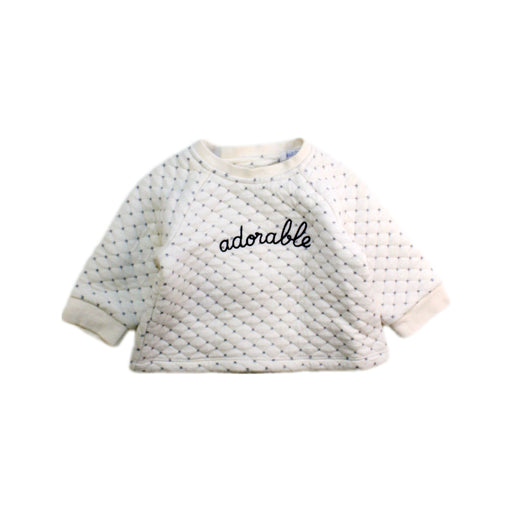A White Long Sleeve Tops from Bout'Chou in size 0-3M for boy. (Front View)