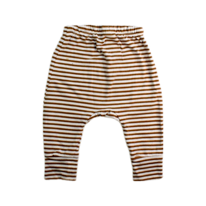 A Brown Casual Pants from Quincy Mae in size 3-6M for neutral. (Back View)