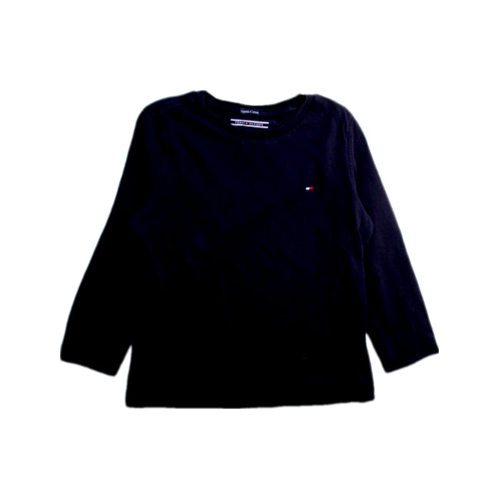 A Black Long Sleeve T Shirts from Tommy Hilfiger in size 2T for boy. (Front View)