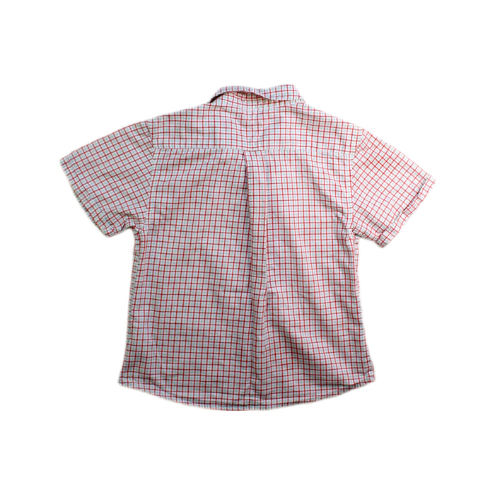 A White Short Sleeve Shirts from Chateau de Sable in size 3T for boy. (Back View)