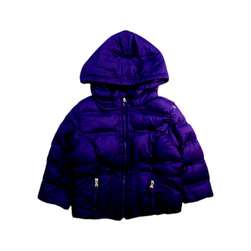 A Purple Puffer/Quilted Coats & Outerwear from Ralph Lauren in size 18-24M for girl. (Front View)