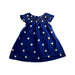 A Blue Sleeveless Dresses from Mayoral in size 6-12M for girl. (Back View)