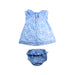 A Blue Dress Sets from Jacadi in size 6-12M for girl. (Back View)