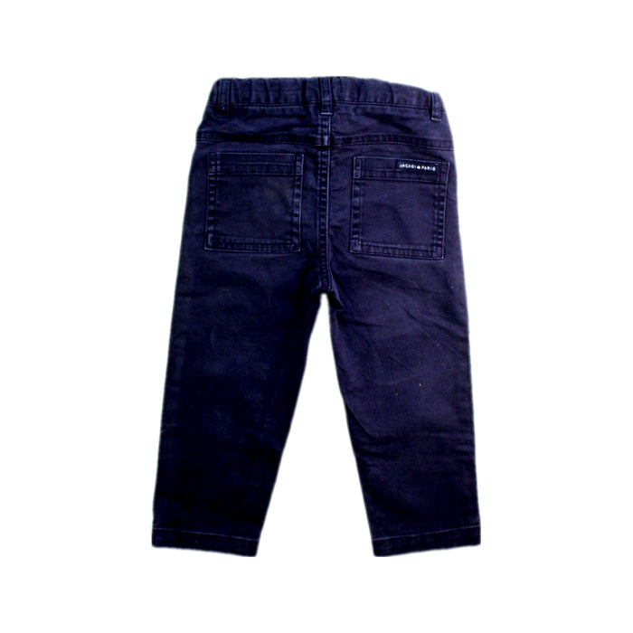 A Navy Casual Pants from Jacadi in size 18-24M for boy. (Back View)
