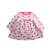 A Pink Long Sleeve Dresses from Petit Bateau in size 6-12M for girl. (Front View)
