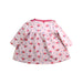 A Pink Long Sleeve Dresses from Petit Bateau in size 6-12M for girl. (Back View)