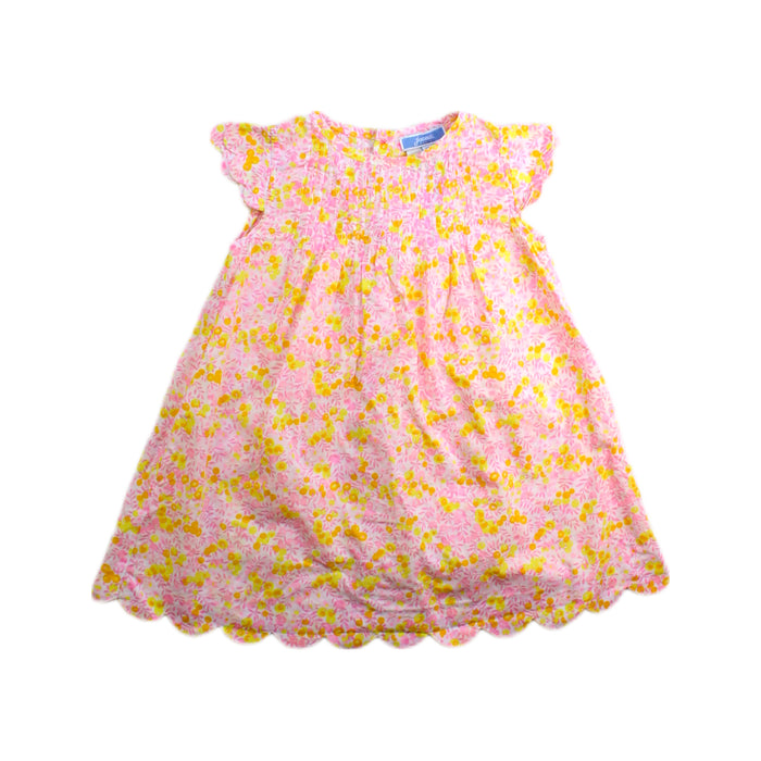 A Pink Sleeveless Dresses from Jacadi in size 12-18M for girl. (Front View)