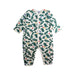 A Green Onesies from Petit Bateau in size 12-18M for boy. (Front View)