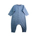 A Blue Onesies from Petit Bateau in size 12-18M for boy. (Back View)