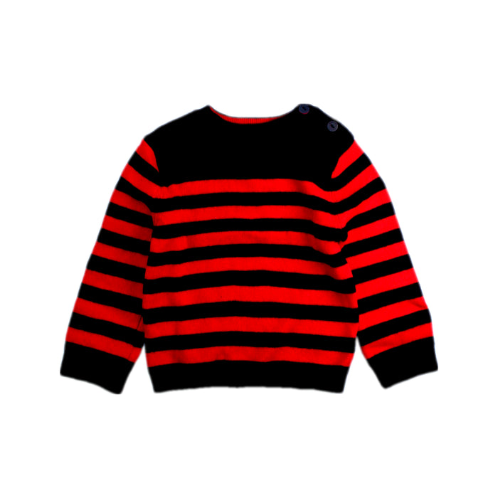A Black Knit Sweaters from Jacadi in size 12-18M for boy. (Front View)