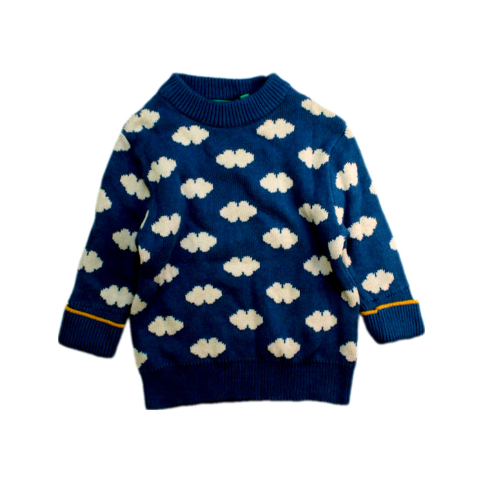 A Blue Knit Sweaters from Little Green Radicals in size 6-12M for neutral. (Front View)