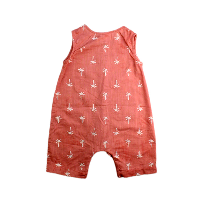 A Peach Sleeveless Rompers from Kite in size 6-12M for girl. (Back View)