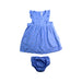 A Blue Dress Sets from Jojo Maman Bébé in size 6-12M for girl. (Front View)