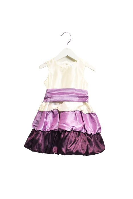A Multi Sleeveless Dresses from Joe-Ella in size 2T for girl. (Front View)