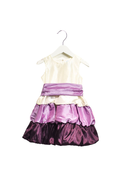 A Multi Sleeveless Dresses from Joe-Ella in size 2T for girl. (Front View)