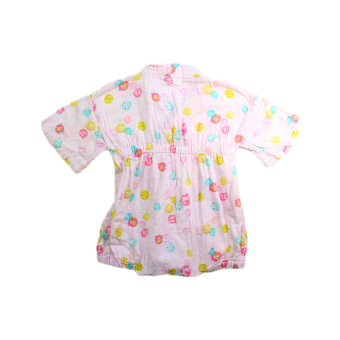A Multicolour Short Sleeve Rompers from Mimi Mono in size 3-6M for girl. (Back View)